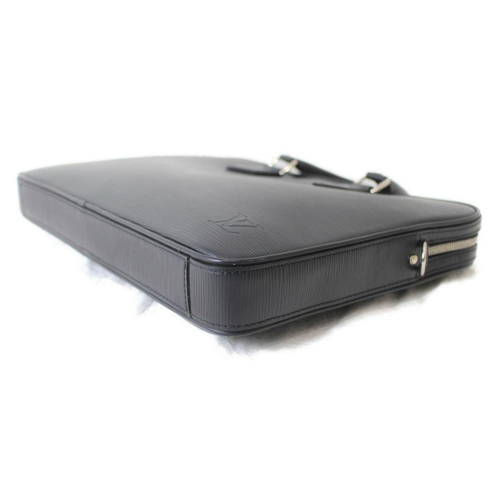Louis Vuitton Leather business Epi handbag Black Dandy work Noir Briefcase